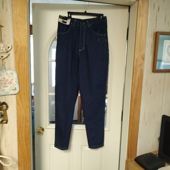 New Vintage P.S. Gitano Dark Blue Jeans Size Women's 14 Long - Picture 1 of 3